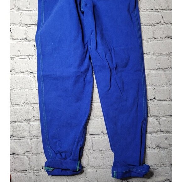 Cross Colours Classic Brushed Twill Overalls Cobalt Blue NWT Size XS - Picture 5 of 14
